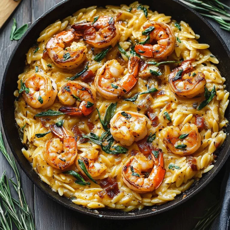 One Pan Parmesan Orzo with Shrimp: Creamy Comfort Food