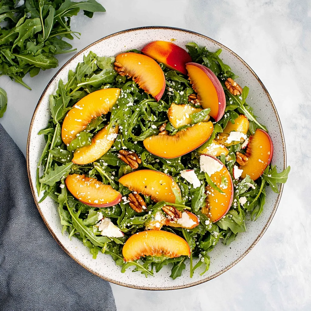 Peach Arugula Salad: Refreshing Summer Delight