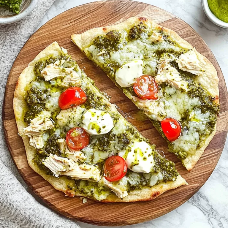 Pesto Chicken Flatbread: A Delicious and Easy Dinner Idea
