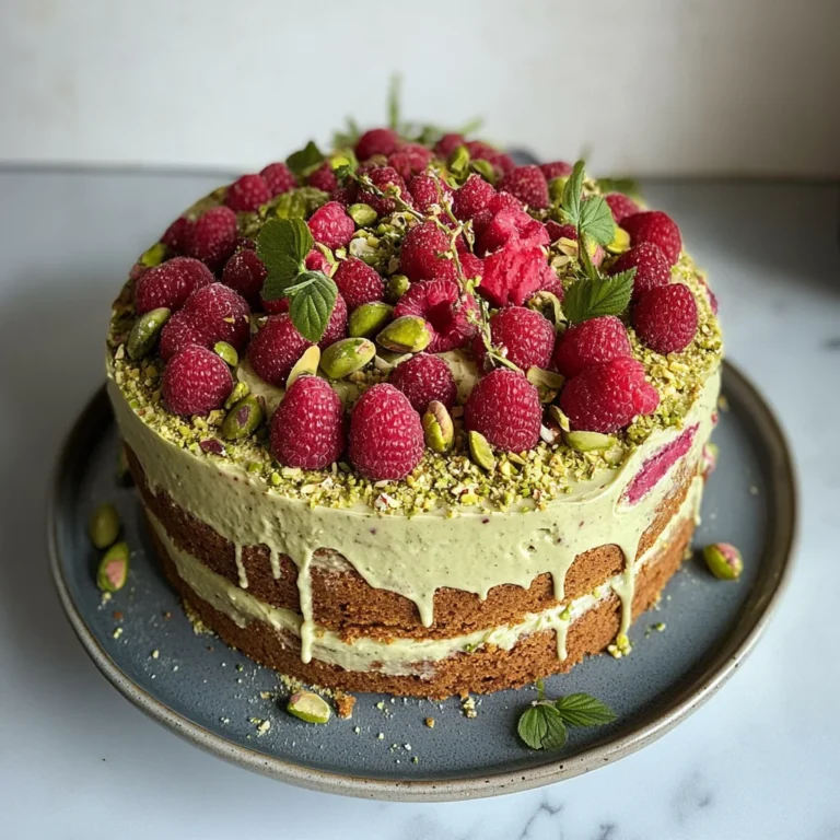 Pistachio Raspberry Cake: A Delightful Homemade Treat