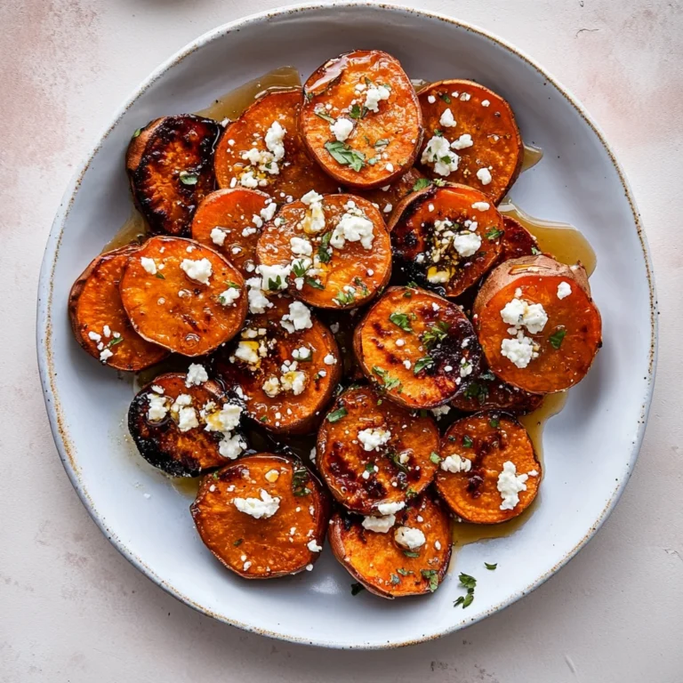 Roasted Sweet Potato Rounds with Honey & Feta: Irresistib…