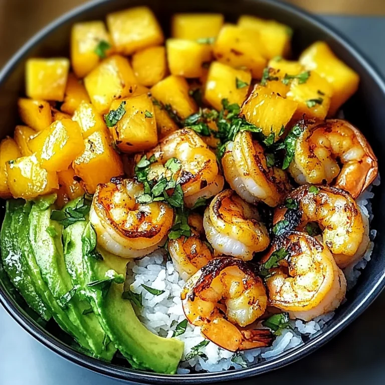 Shrimp Avocado Mango Bowls: A Tropical Delight at Home