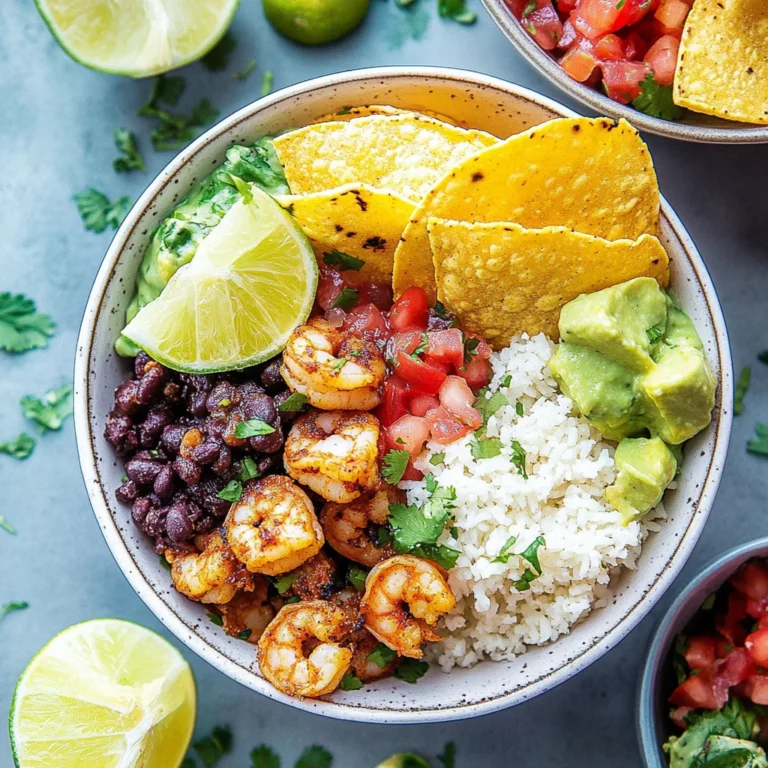 Shrimp Taco Lunch Bowls: Zesty and Refreshing Delight