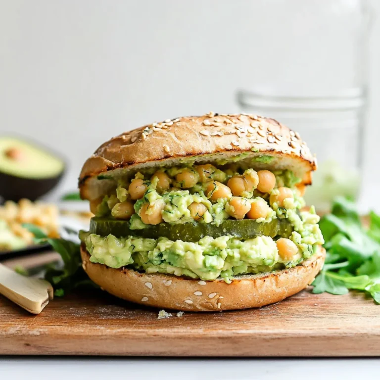 Smashed Chickpea Avocado Dill Pickle Sandwiches: Zesty Go…