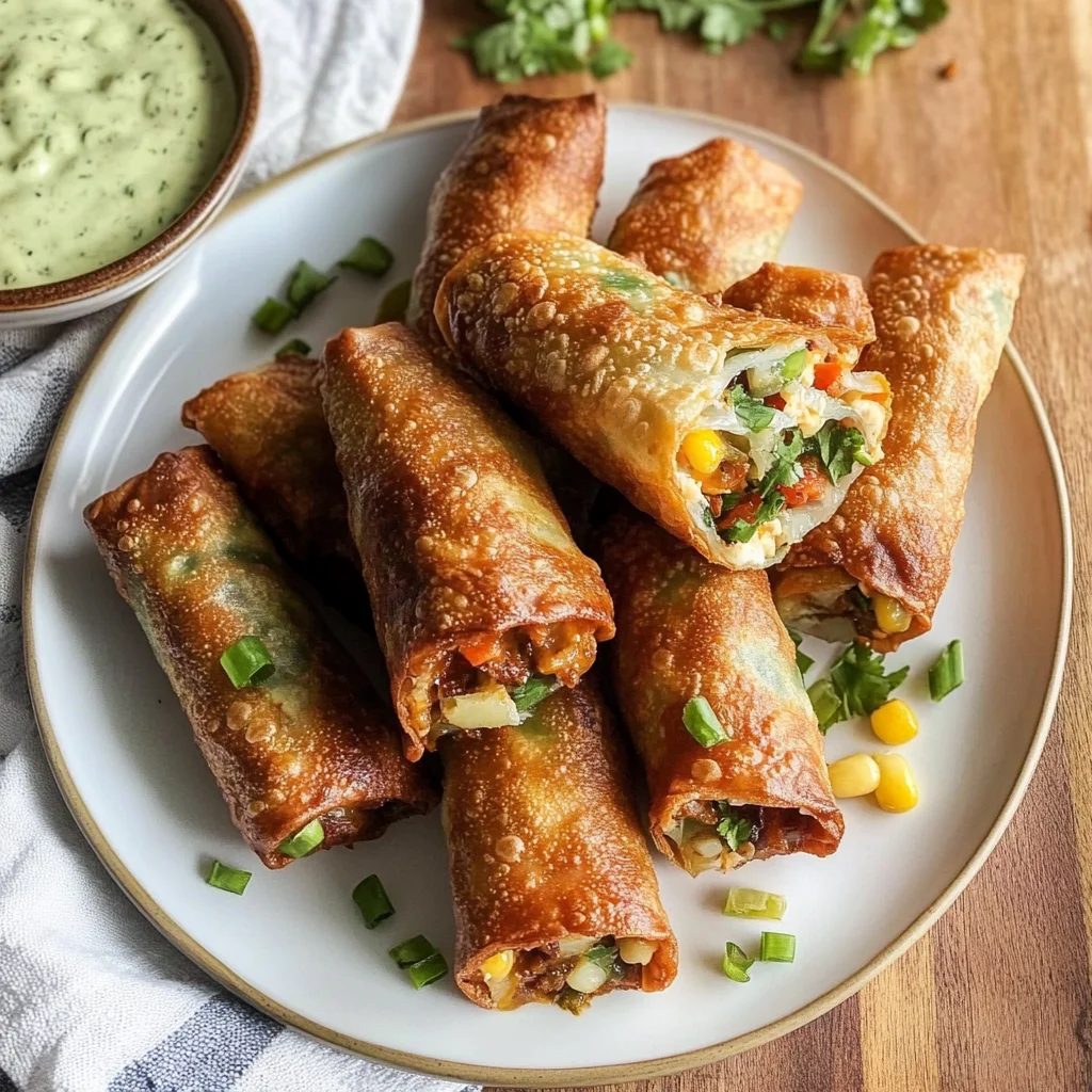 Southwest Chicken Egg Roll: Crispy and Flavorful Delight