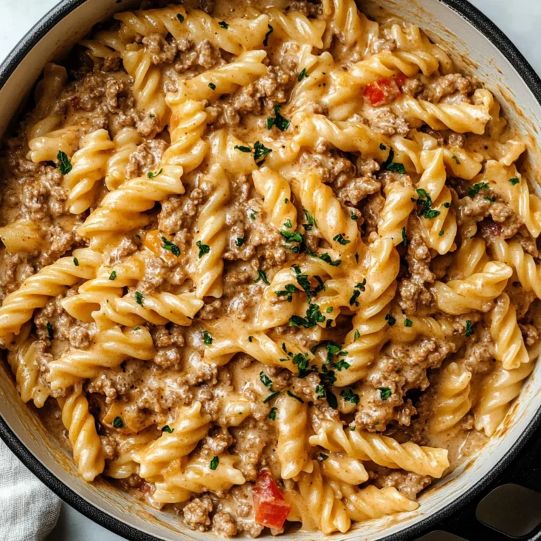 Stovetop Creamy Ground Beef Pasta: A Cozy Comfort Meal