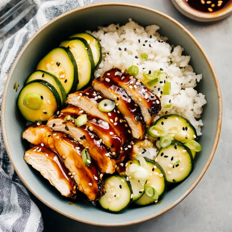 Teriyaki Chicken Zucchini Bowls: A Delicious Healthy Meal!