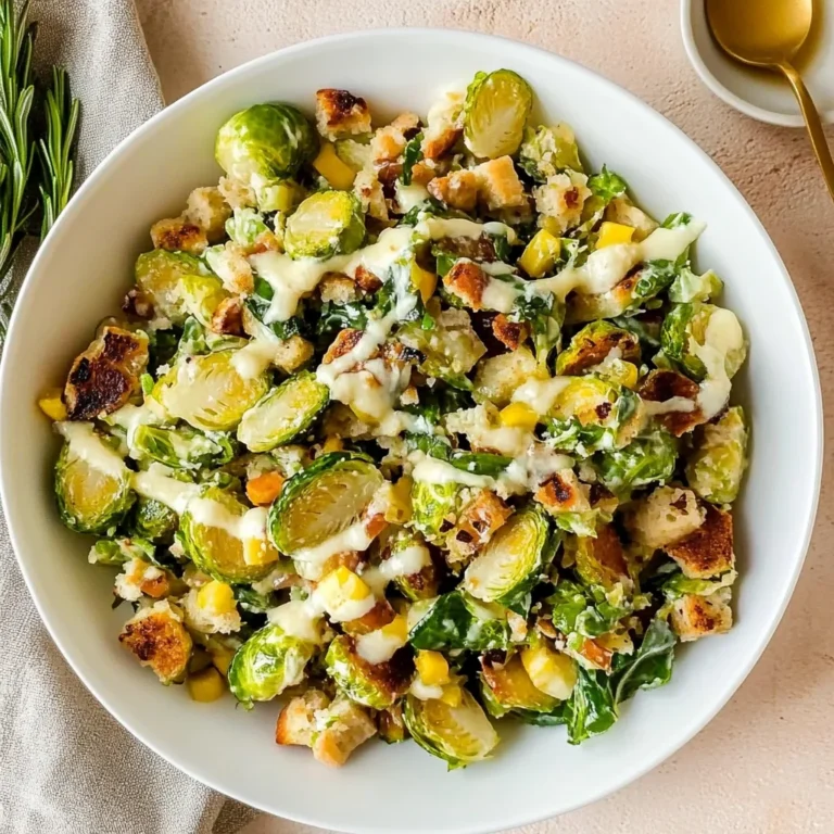 Warm Brussels Sprouts Caesar Salad: A Flavorful Twist