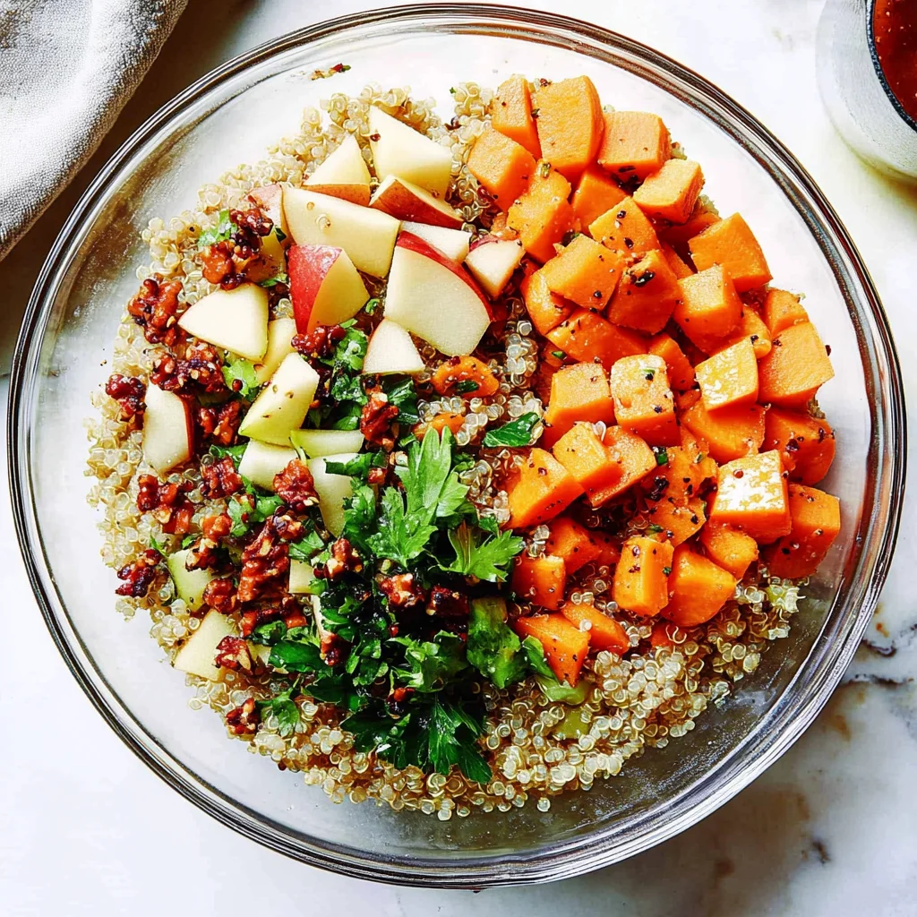 Apple Sweet Potato Quinoa Salad: A Flavorful Delight