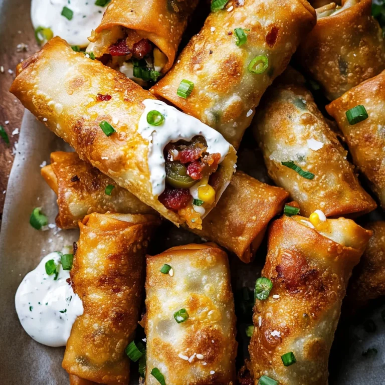 Bacon Jalapeño Eggrolls: Crispy and Flavor-Packed Delight