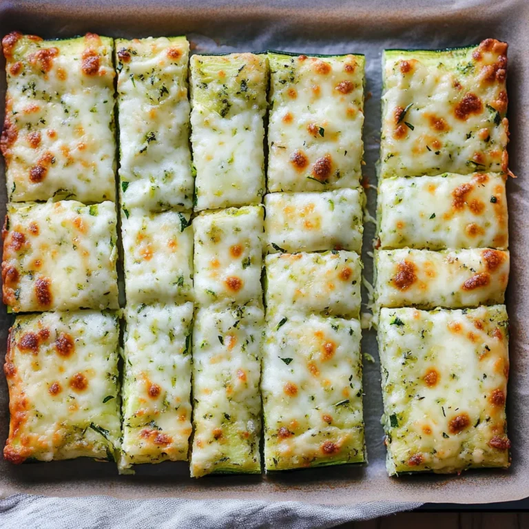 Cheesy Zucchini Breadsticks: A Guilt-Free Snack Delight