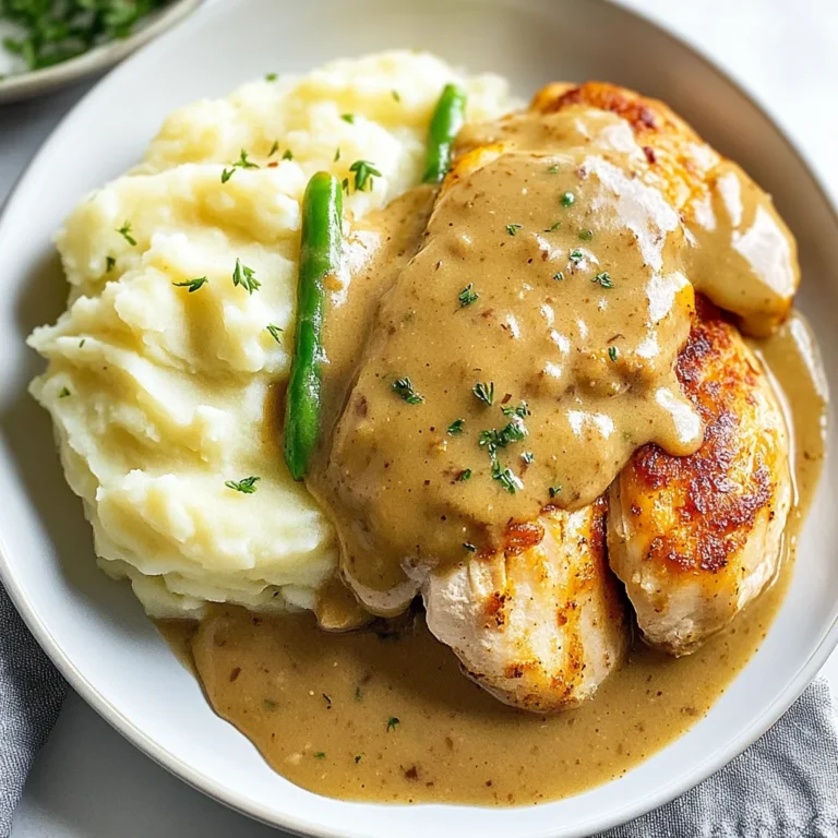 Chicken and Gravy: Comforting Over Mashed Potatoes
