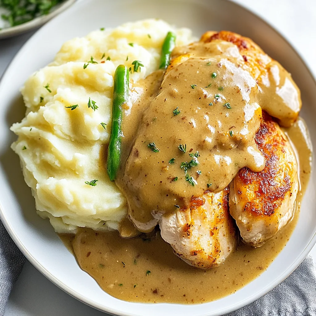Chicken and Gravy: Comforting Over Mashed Potatoes