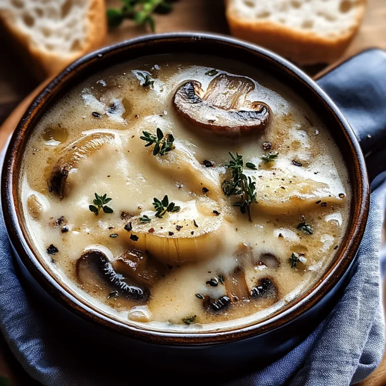 Creamy French Onion and Mushroom Soup: Cozy Comfort Food