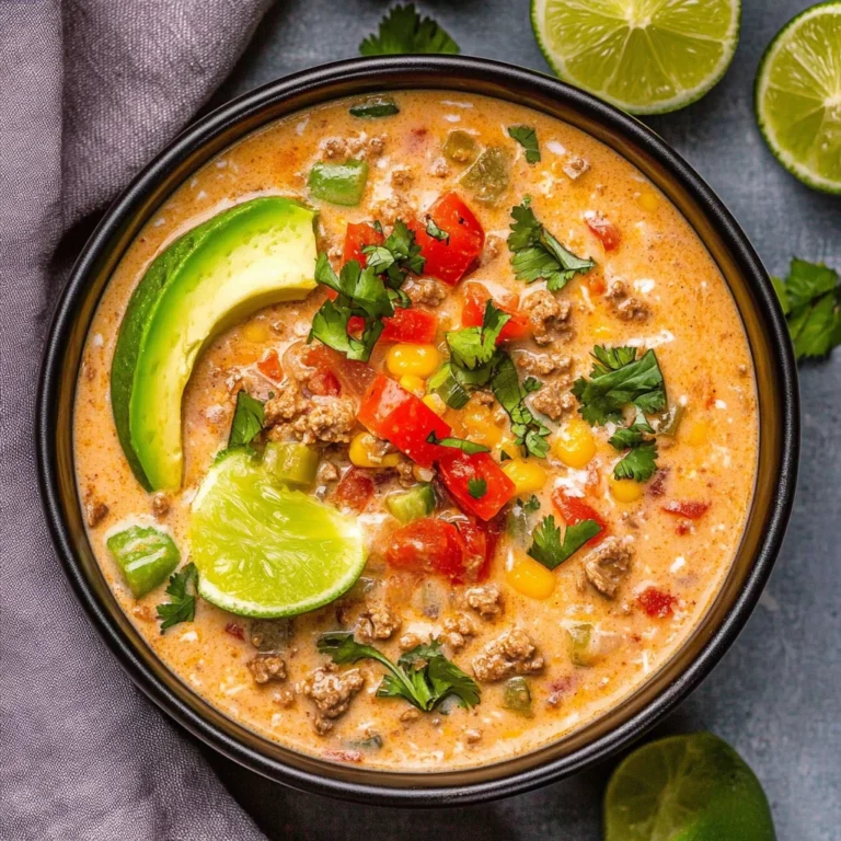 High Protein Creamy Taco Soup: Comfort in Every Spoonful