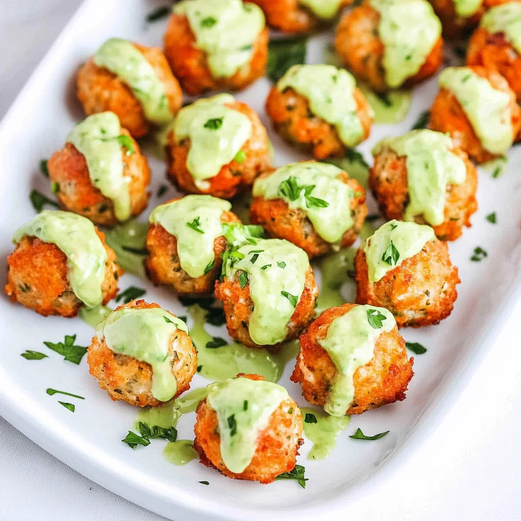 Salmon Balls with Creamy Avocado Sauce: A Tasty Twist
