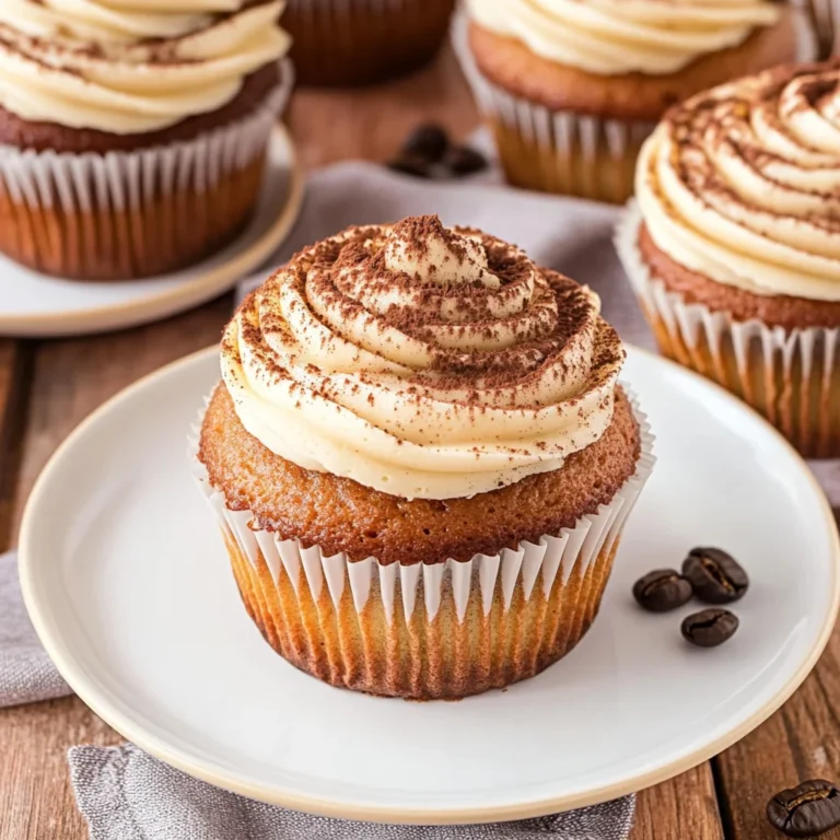 Tiramisu Cupcakes – Espresso-Infused, Creamy Frosting Del…
